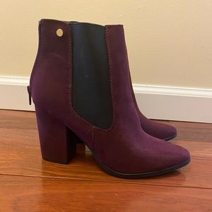 Ny&Co burgundy ankle booties